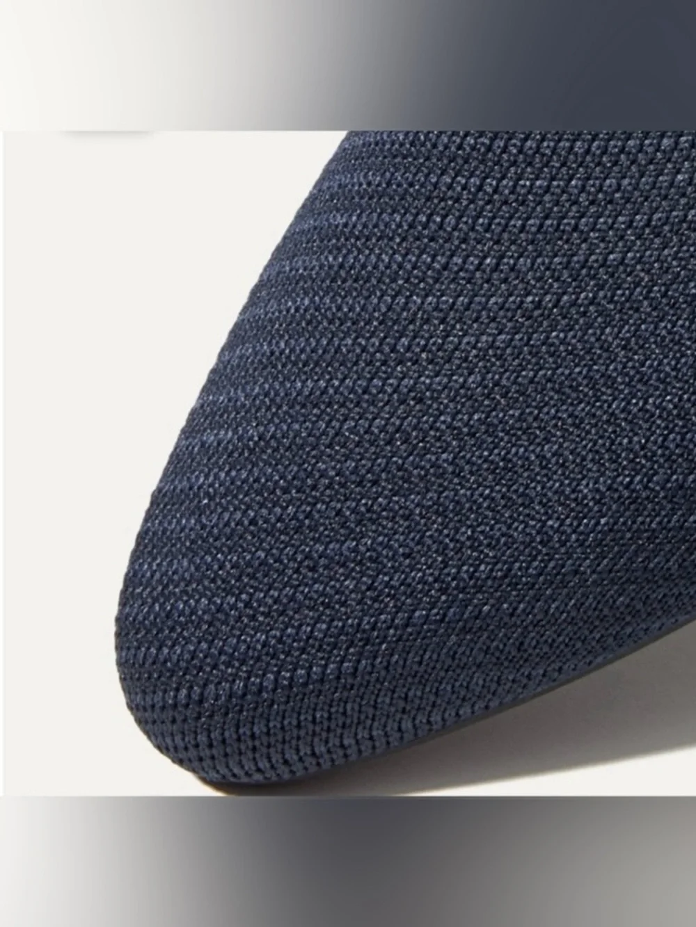 Rothy’s The Loafer Navy Twill Blue Knit Flats Size 12 New In Box Washable